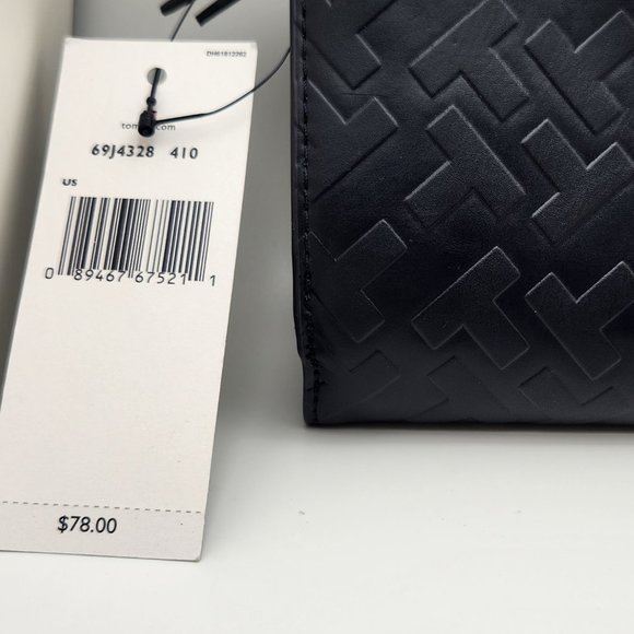 Tommy Hilfiger Genuine Leather Wallet, Navy Blue - New with Tags - Picture 4 of 11